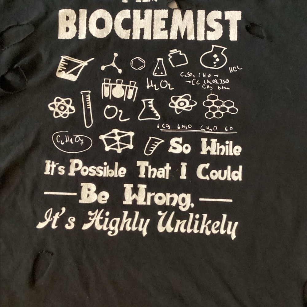 Black Graphic Distressed Recycled Tee Shirt - Picture 6 of 8